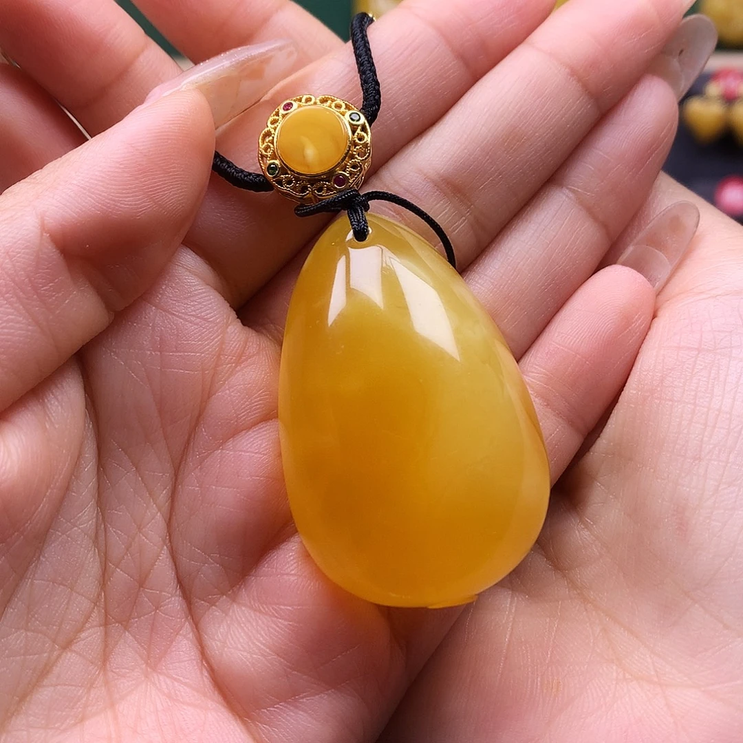 蜜蜡颈饰未镶嵌吊坠