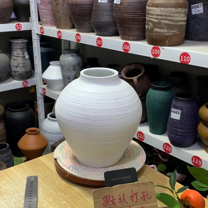 【闪购商品】红陶粗糙盆默认打孔高25口9