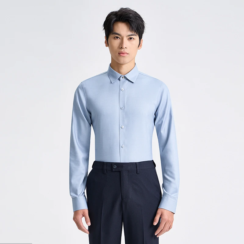 专柜秋冬/柒牌/商务长袖衬衫/727A70240
