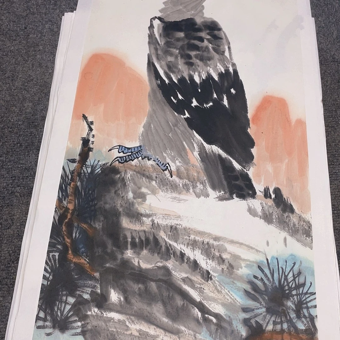 国画1.4平尺纯手绘国画作品