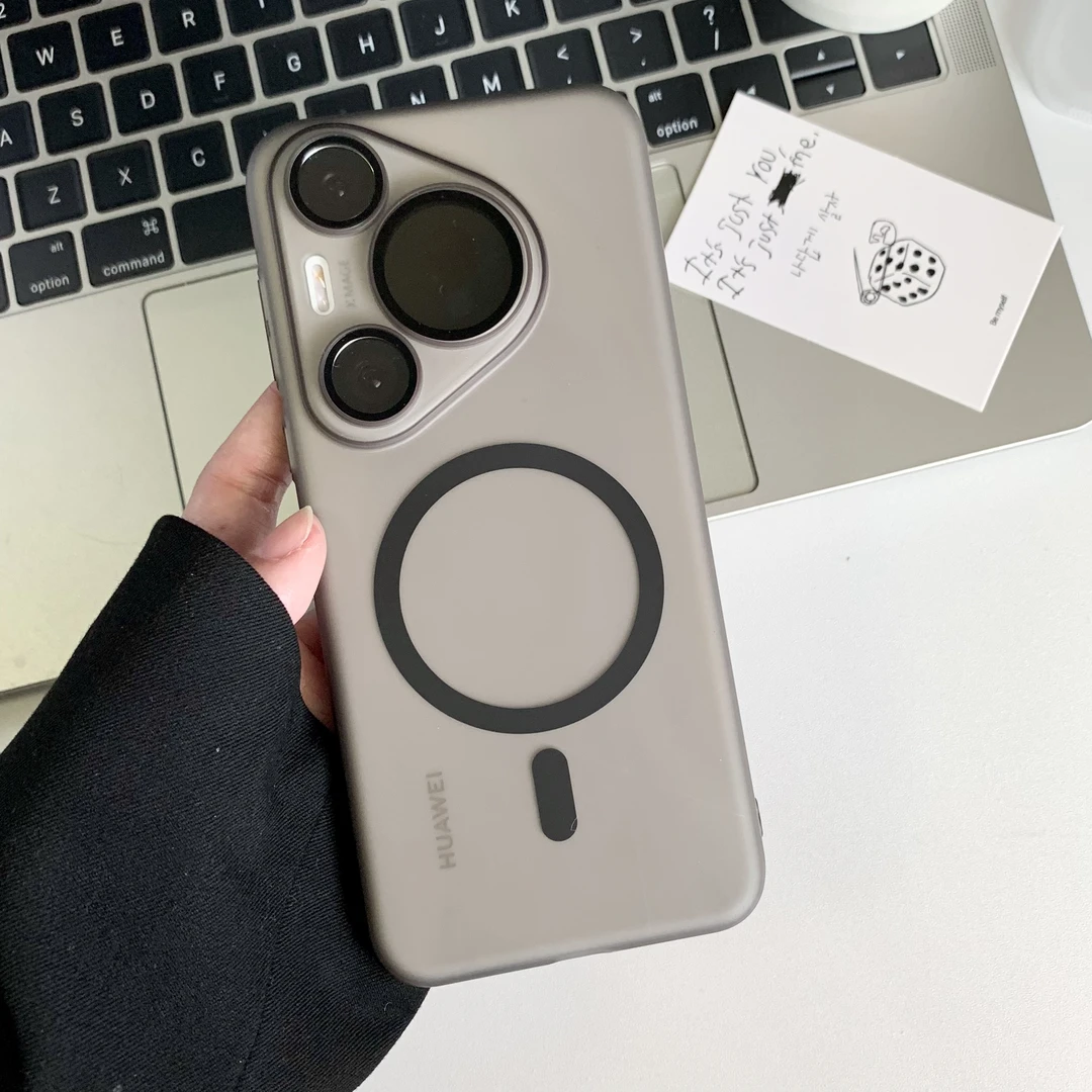 镜头全包适用华为pura70ultra手机壳磁吸P70Pro+超薄简约磨砂防摔