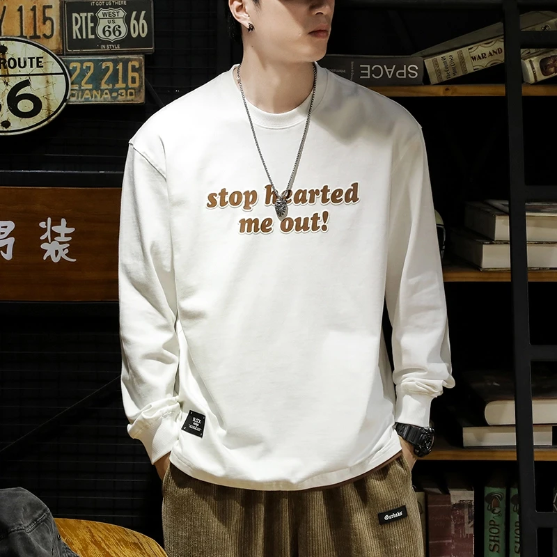 Cebrodz美式高街潮牌圆领卫衣男2025春季新款长袖男春夏