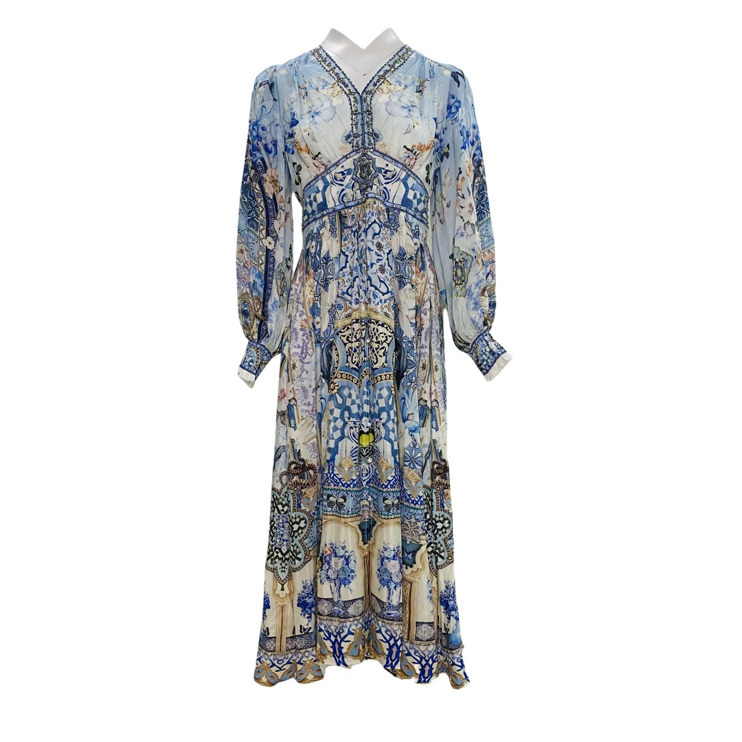 【2025-林姐真丝】重磅100桑蚕丝连衣裙Y25C9048-2