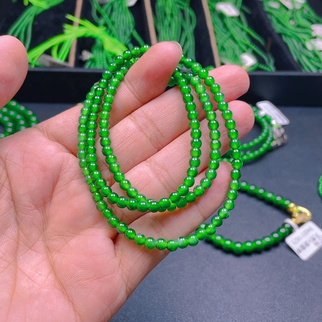 颈饰未镶嵌翡翠天然A货翡翠卡4