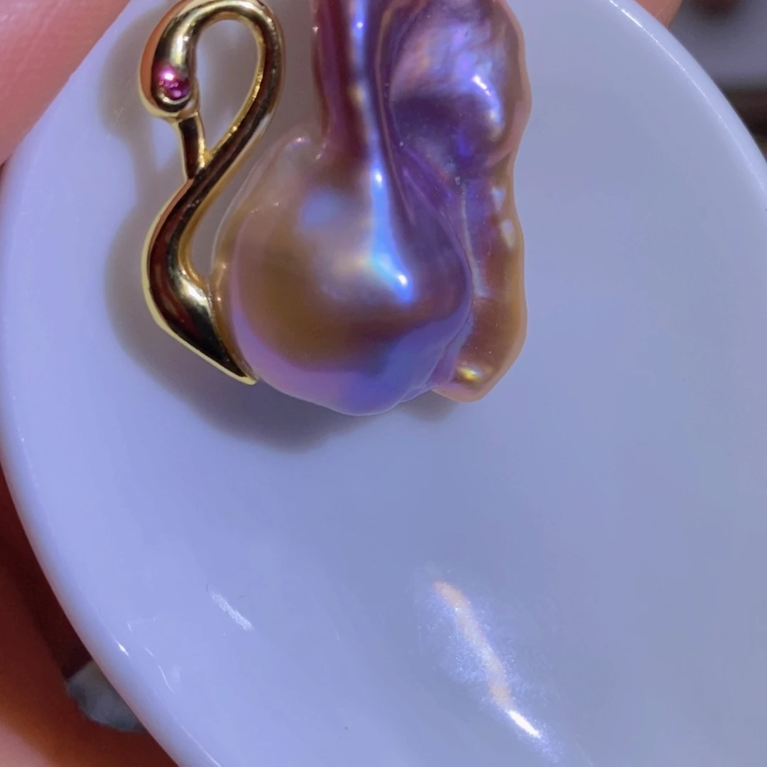 淡水珍珠珍珠银S925镶嵌