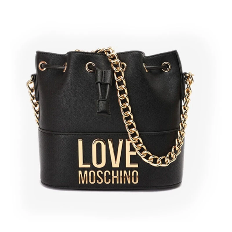 未使用 Love Moschino 手提包女包抽带链条包大容量通勤包
