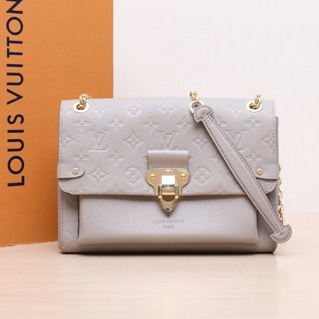 95新 LouisVuitton/路易威登 活动黑黑 VAVIN 小号 大象灰 包