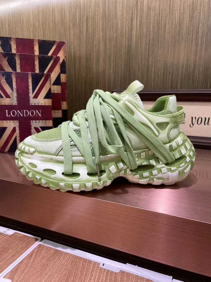 【X.K潮鞋社】DL 新款老爹鞋男女同款运动鞋网面透气绑带款时尚