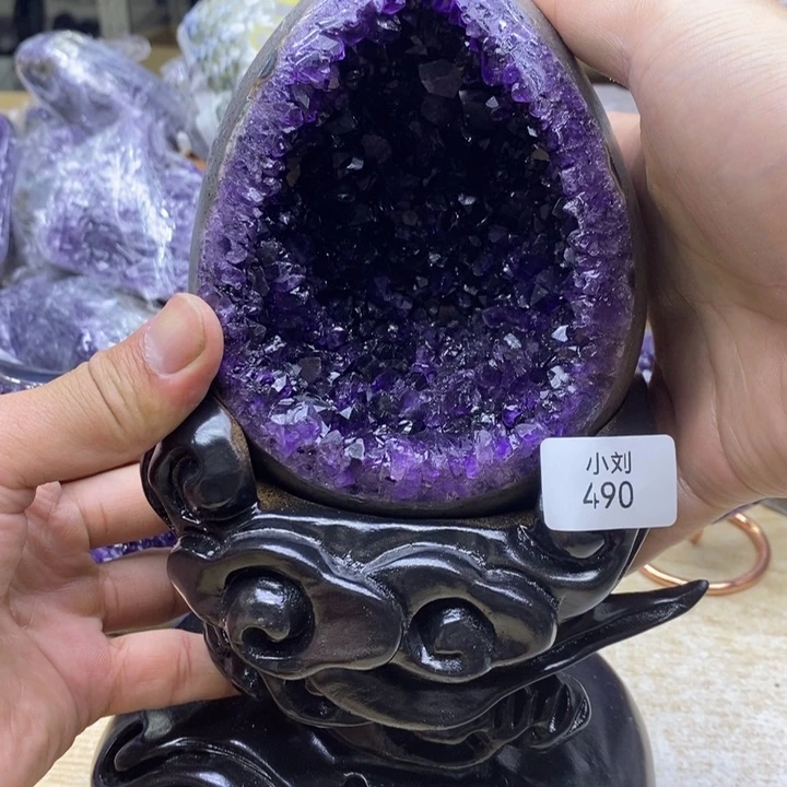 未镶嵌紫晶大型摆件（非配饰）老*