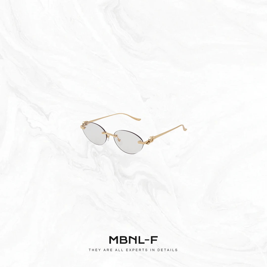 MBNL-F“C.金边眼镜” 电镀真金超轻抗紫外线眼镜 秦磊XM-XYJ6064
