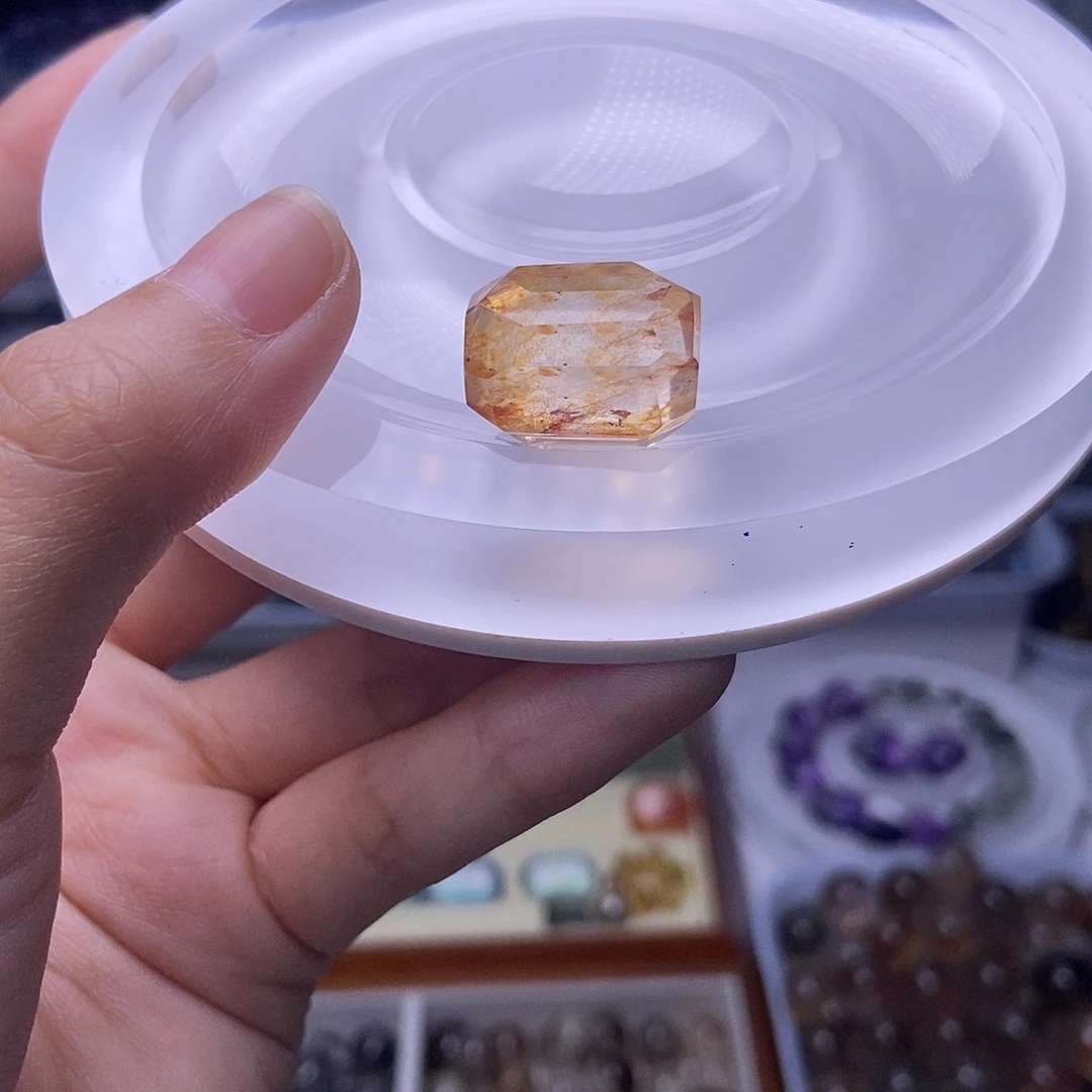 水晶手链未镶嵌你****喵定制打孔不退换