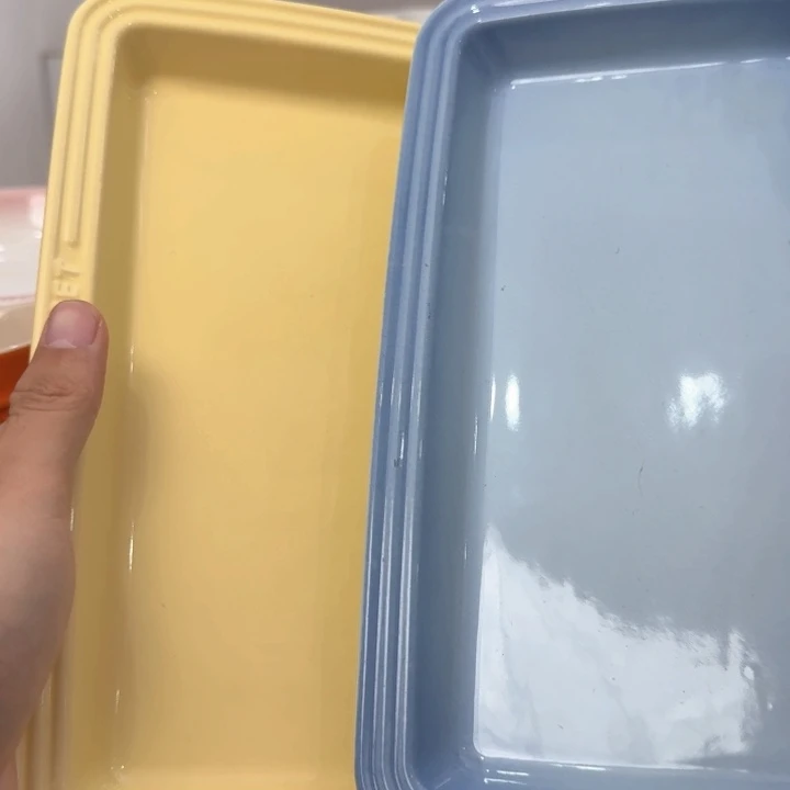 瓷片微瑕2个长鱼盘