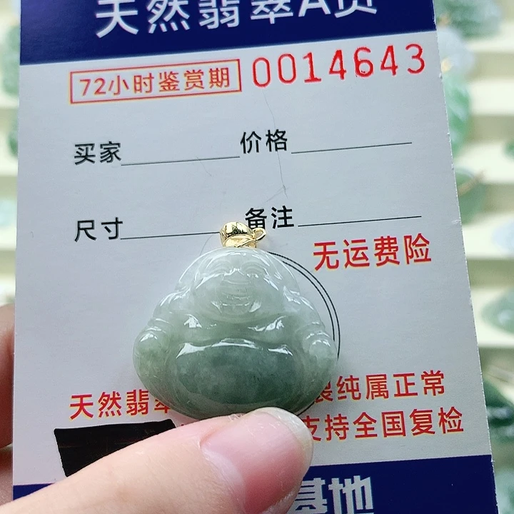 颈饰未镶嵌翡翠吊