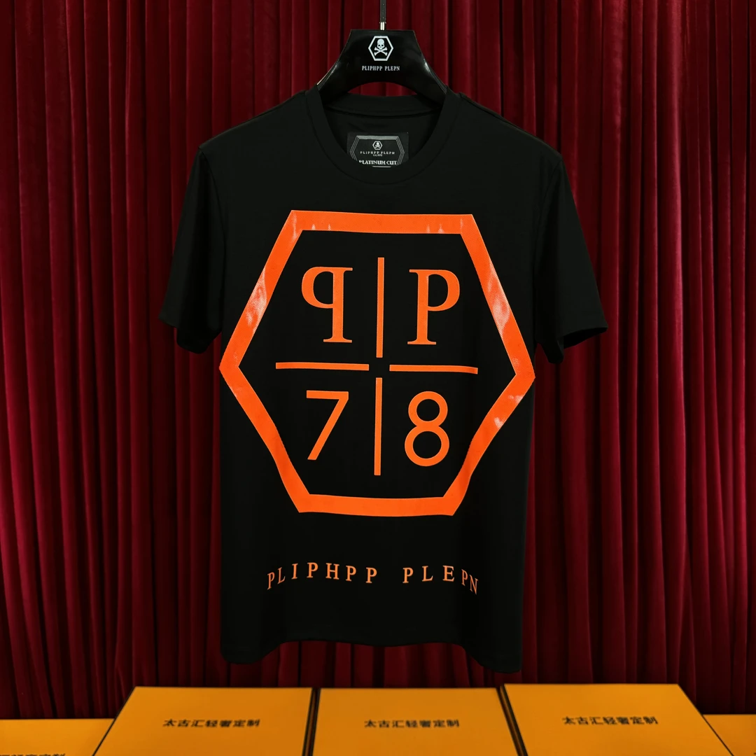 PLIPHPP PLEPN正品2025年新款六菱形经典双P修身男士弹力短袖1678