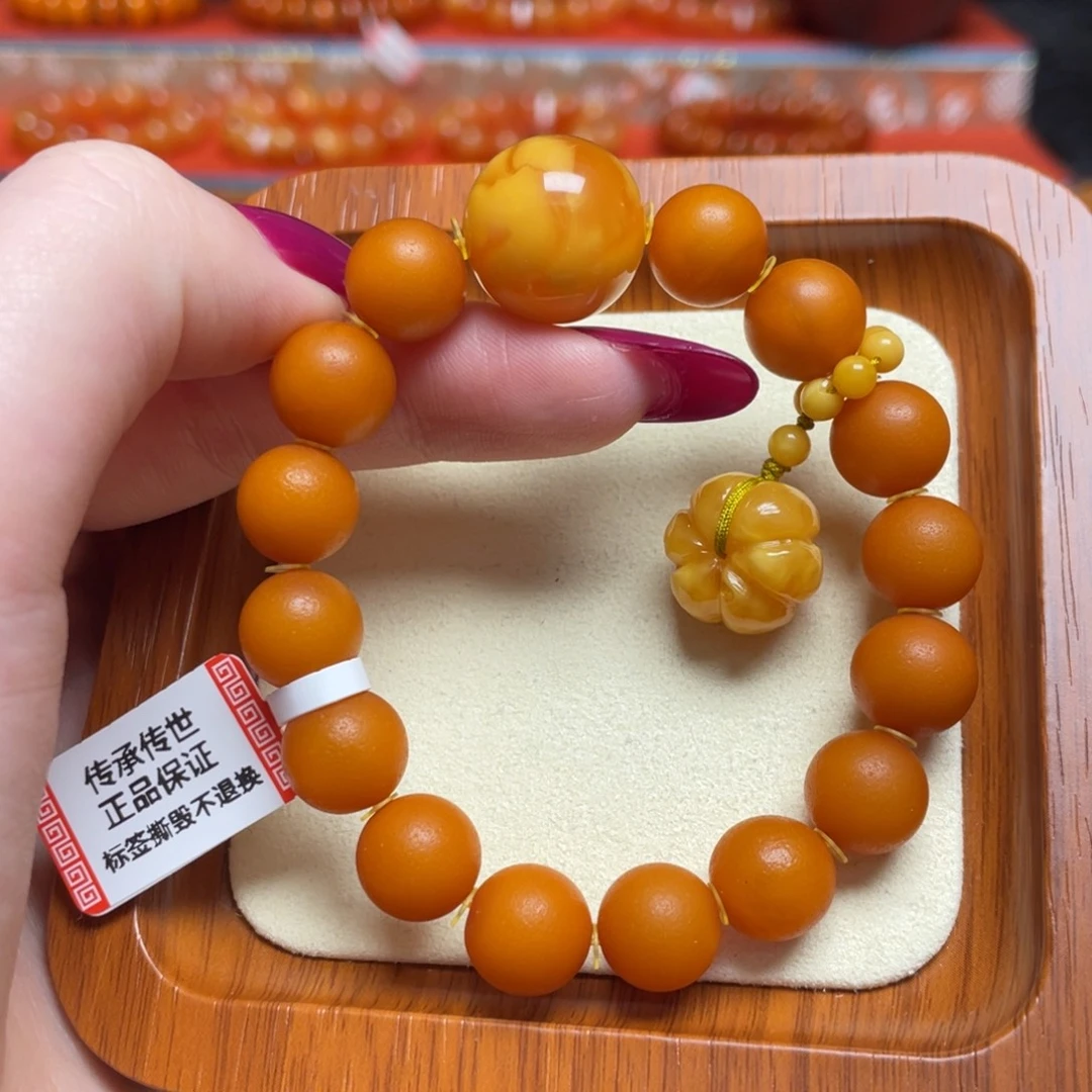 蜜蜡未镶嵌手链手串