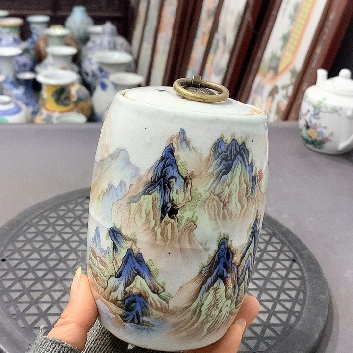 摆件陶博古架陶瓷摆件