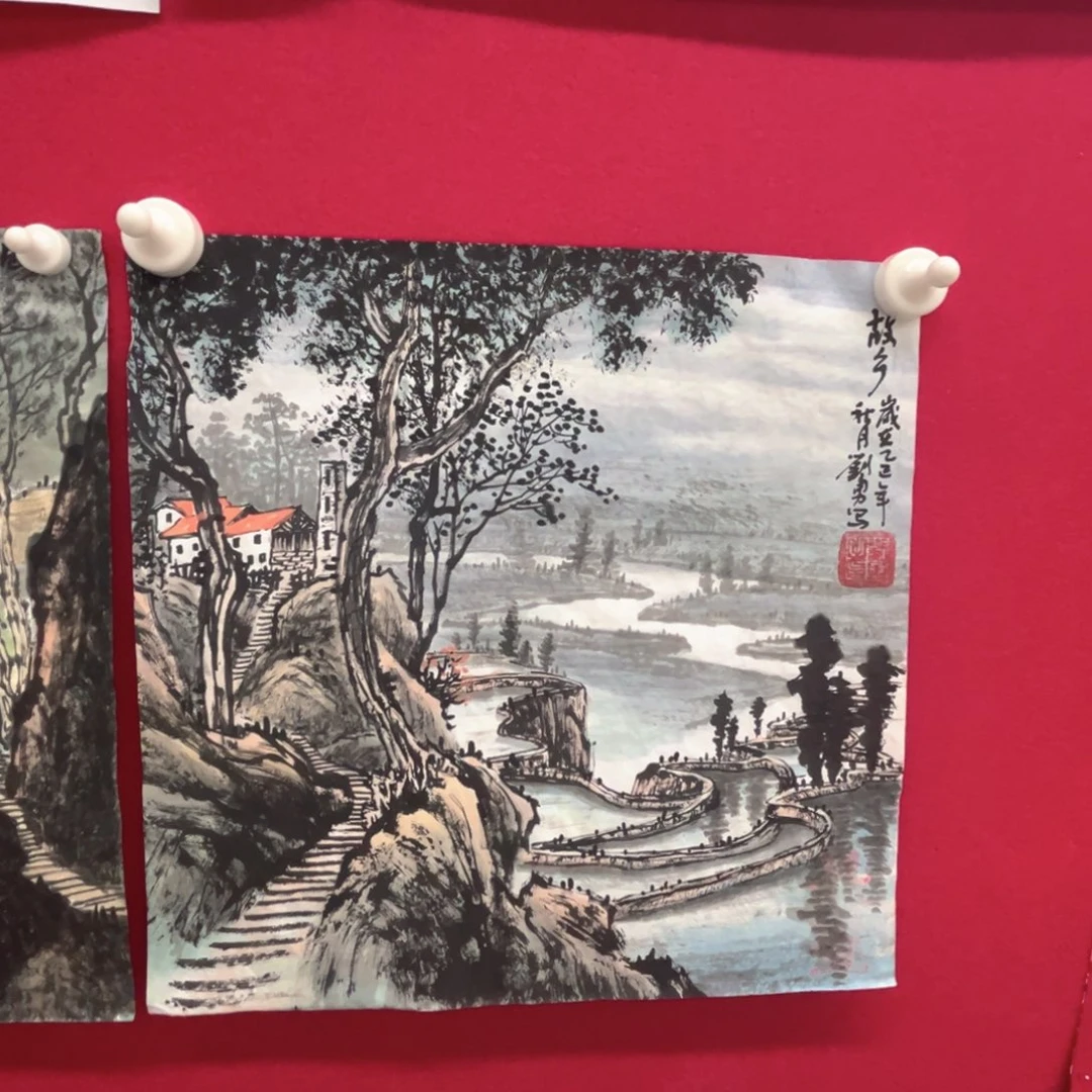 国画绘画作品多次参加33.33