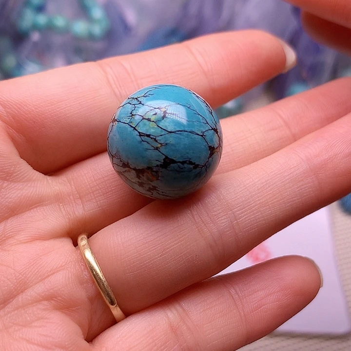 泡***糖绿松石未镶嵌珠宝半成品