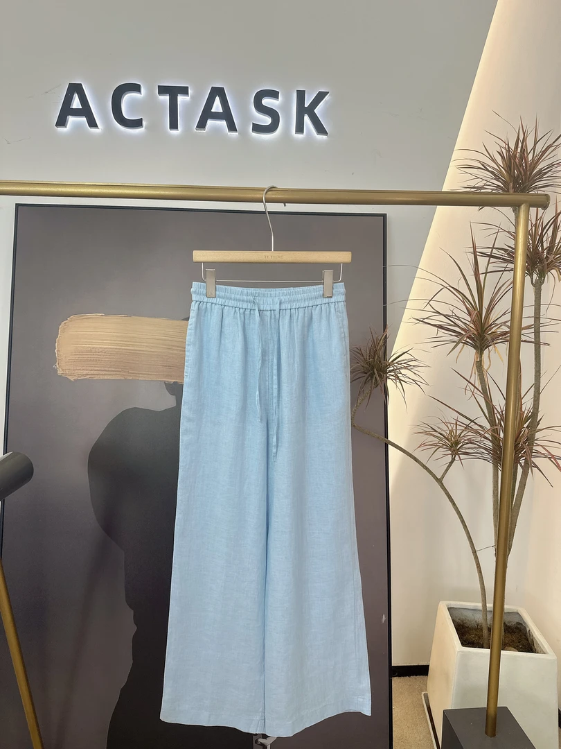 【100%亚麻】ACTASK品牌100亚麻法国高级感裤子气质百搭宽松舒服