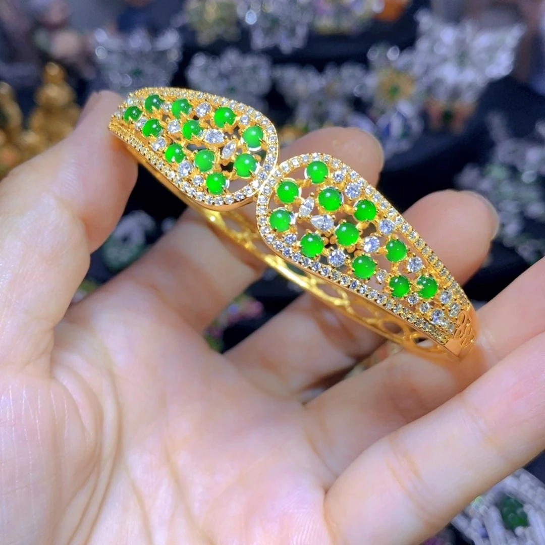 翡翠合金吊坠(不含链)天然翡翠