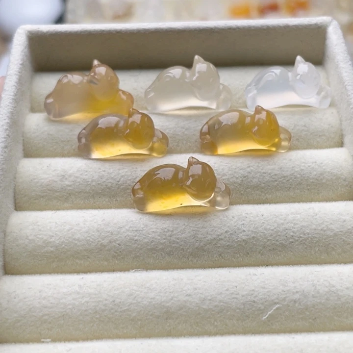 未镶嵌玛瑙趴趴猫玛瑙/玉髓
