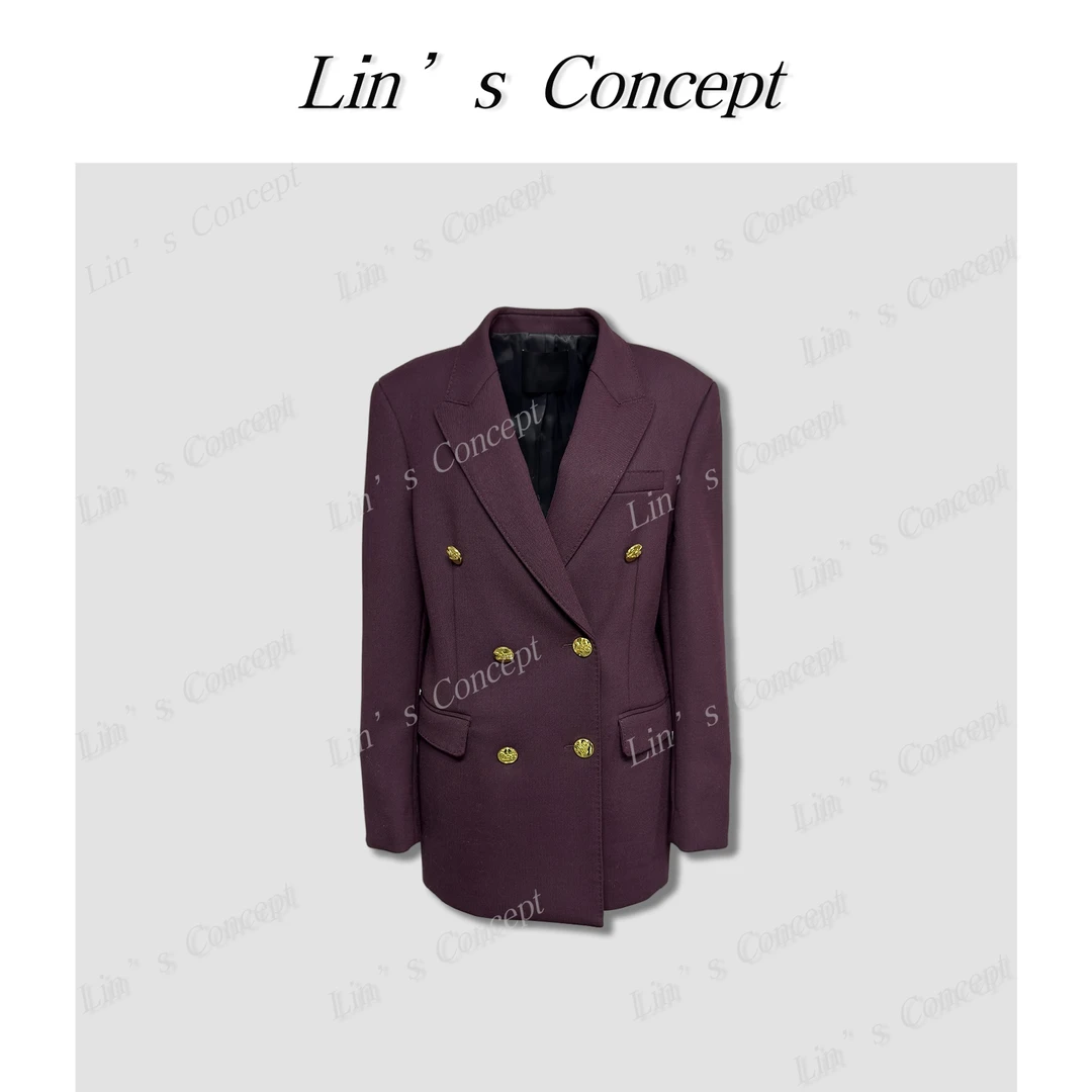 【Lin's concept】定制面料款气质西装式外套DL2404782
