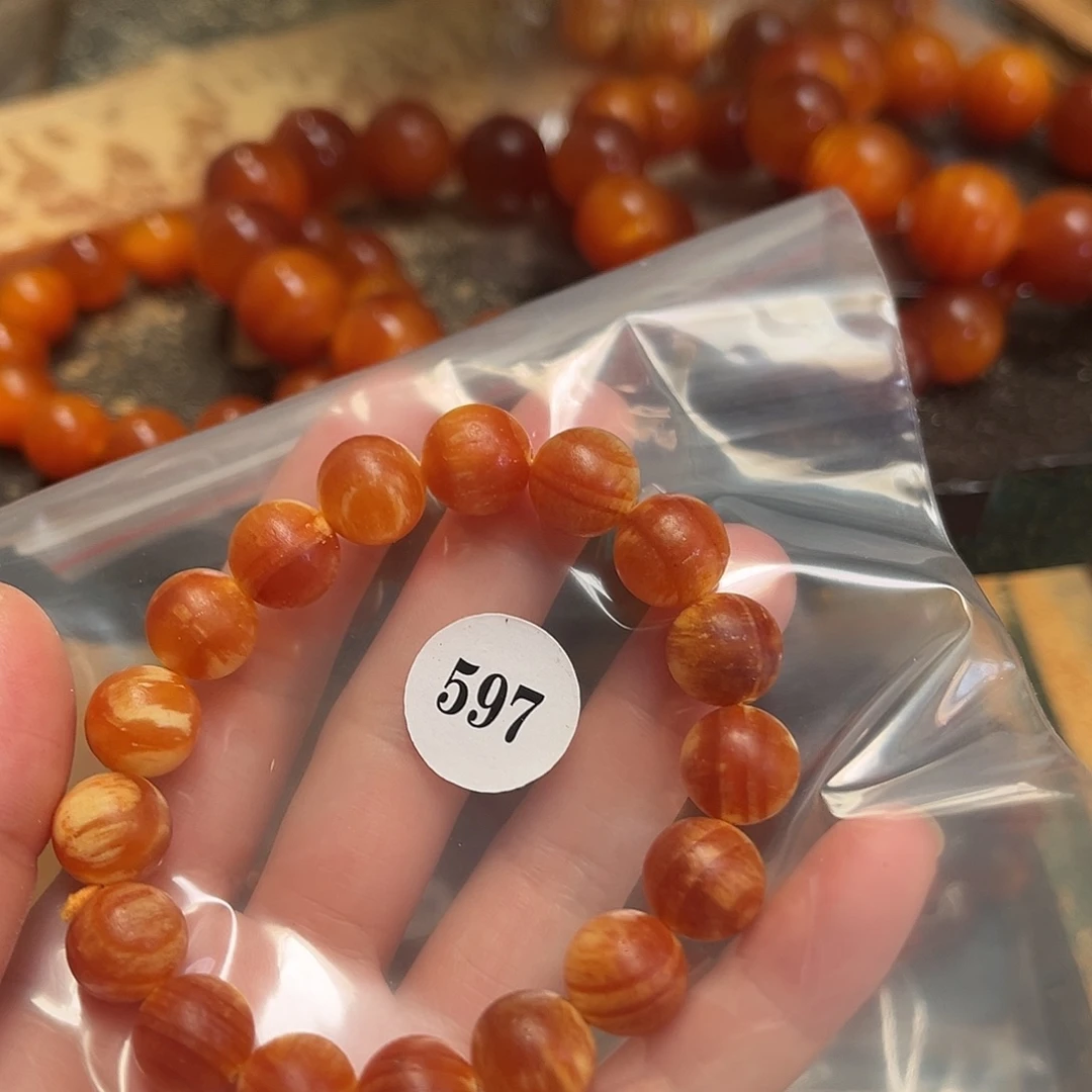 清***丶松木（琥珀木）手串/手链597好1.2