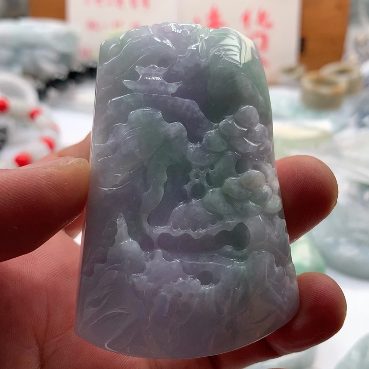 翡翠未镶嵌颈饰保真天然a货翡翠