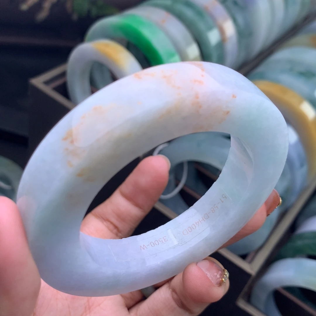 定制翡翠未镶嵌手镯不退不换