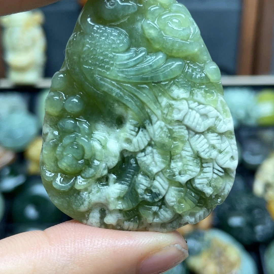 海***星未镶嵌蛇纹石玉颈饰