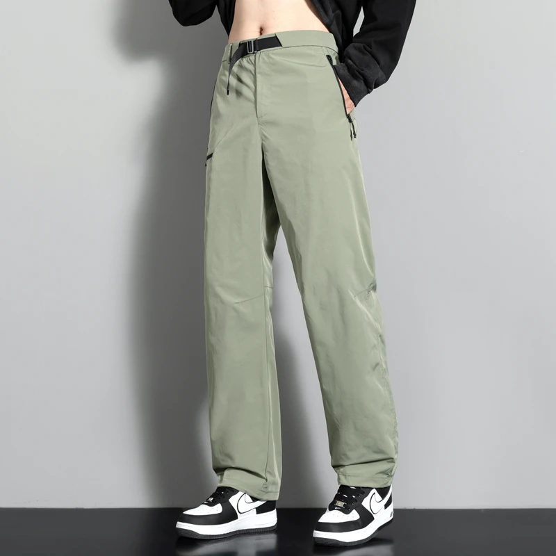 2025男工装裤冲锋裤休闲裤户外潮流时尚速干防泼水多口袋直筒宽松