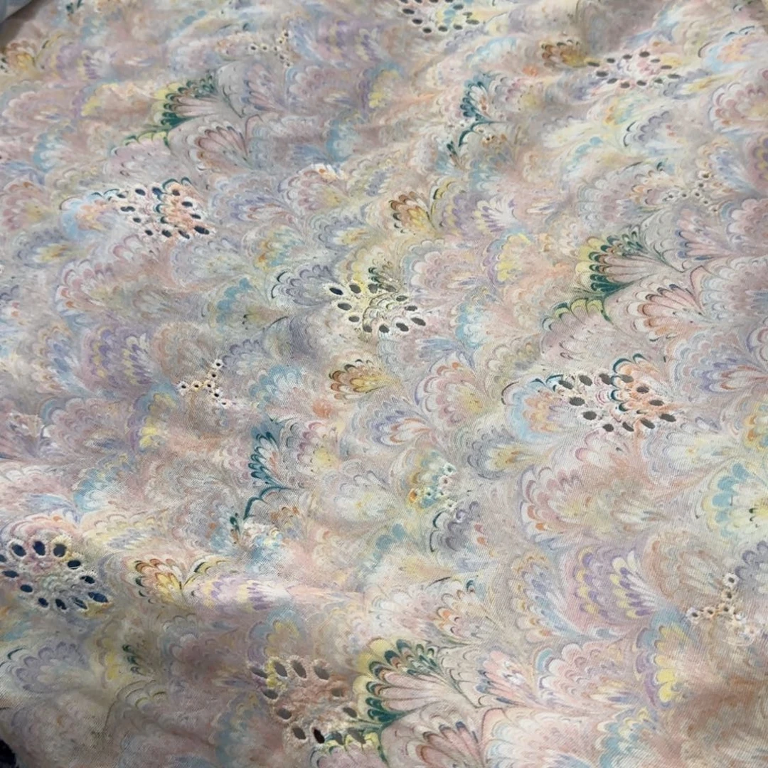 福袋纯棉镂空绣花双层纱1米价X1.4米宽D