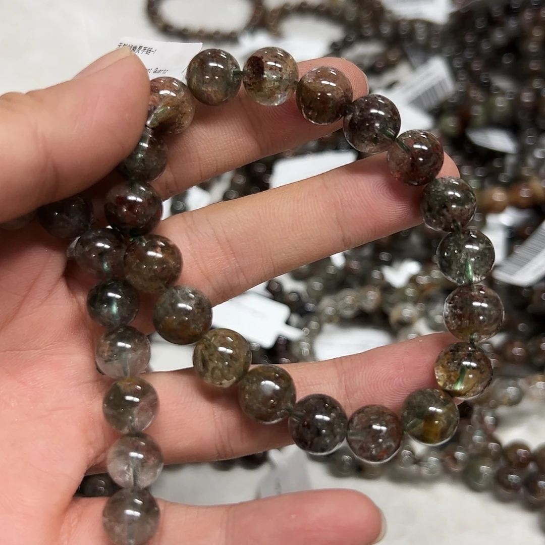 未镶嵌手链水晶绿幽灵