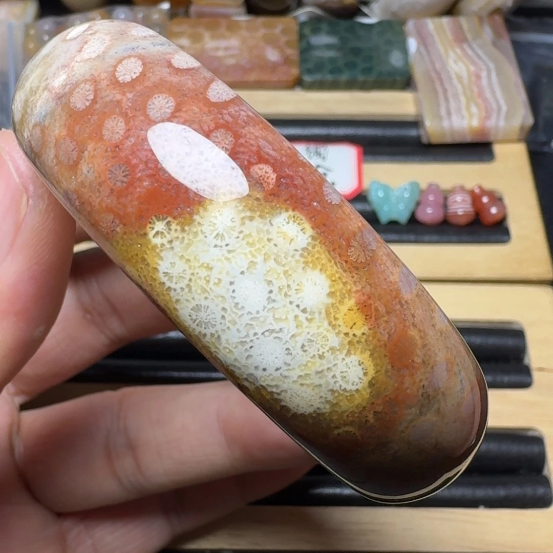 硅化玉纯天然色有机玉石未镶嵌55.5圈口