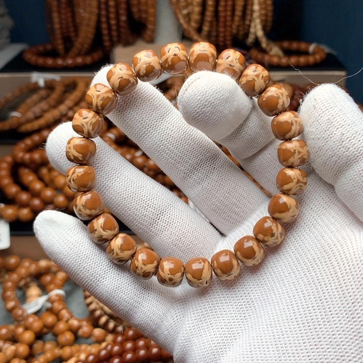 非金属木质紫金鼠10×9花鼠鬼脸单圈