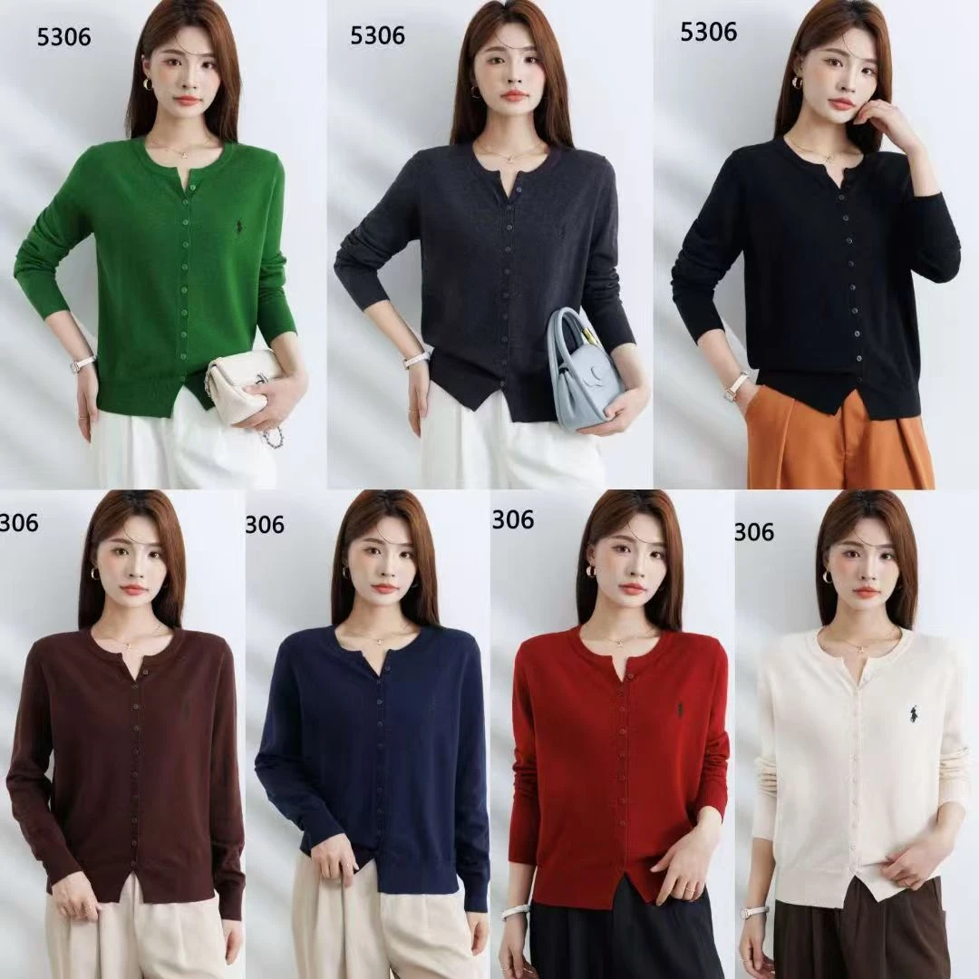 2025早秋韩系圆领开衫针织小外套5306