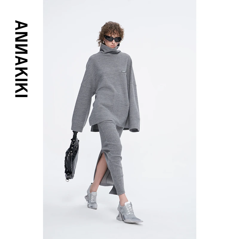 张千万 x ANNAKIKI年度限时破价！//宽松廓形高领卫衣3D4B0205H457
