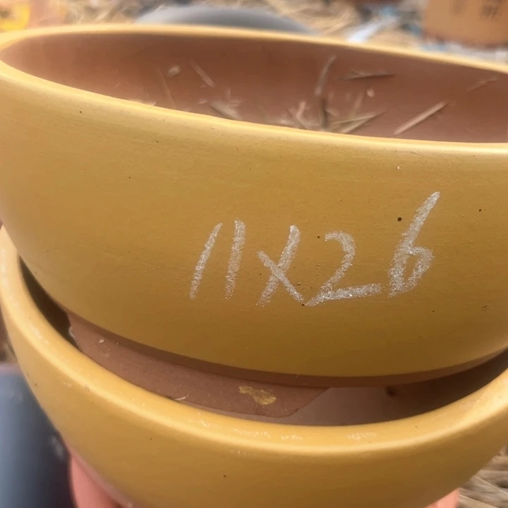 红陶紫砂碗盆口26