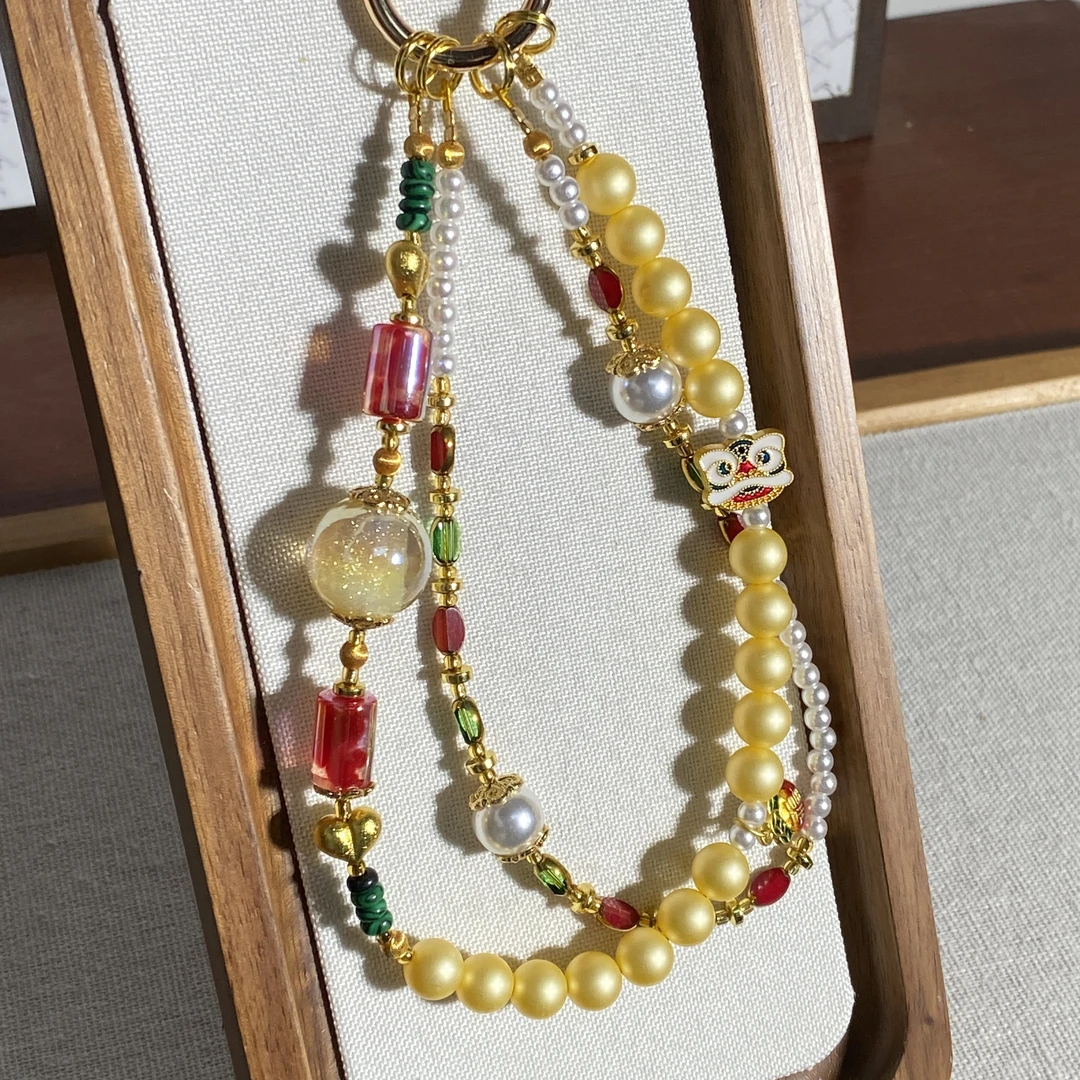 1853编码手机挂件创意手机链原创手工diy挂件挂链