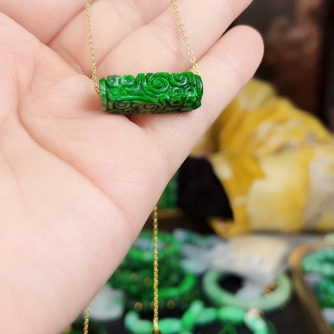 翡翠颈饰未镶嵌多样性发货