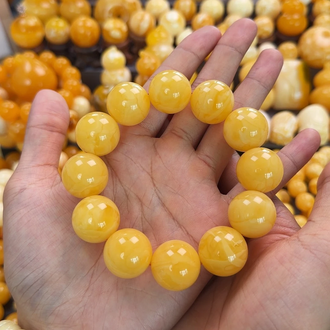 琥珀未镶嵌珠宝奇石20.8mm同料