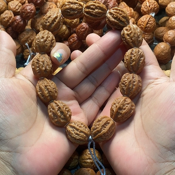 文玩核桃手串粗筋八棱