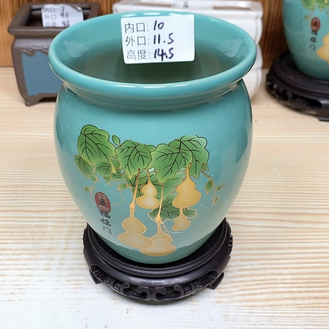 陶瓷紫砂花盆浮力
