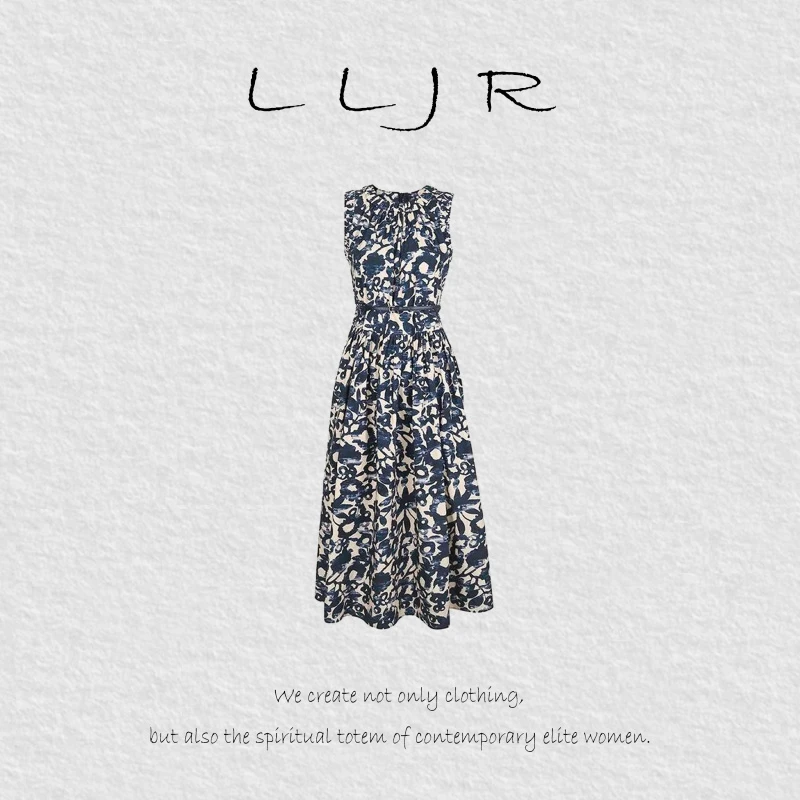 【徐叔严选】夏季新款艺术感印花连衣裙251569