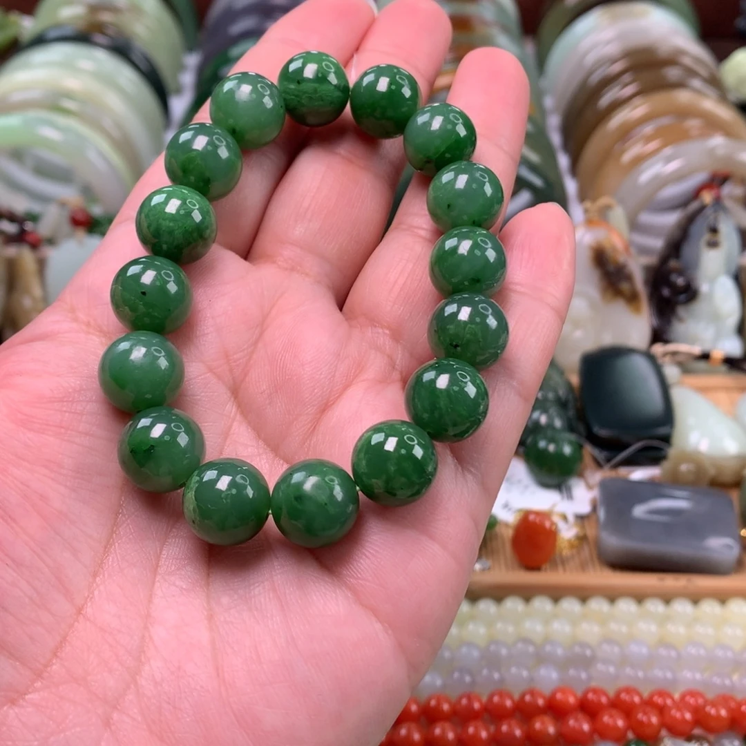 和田玉未镶嵌手链卡12