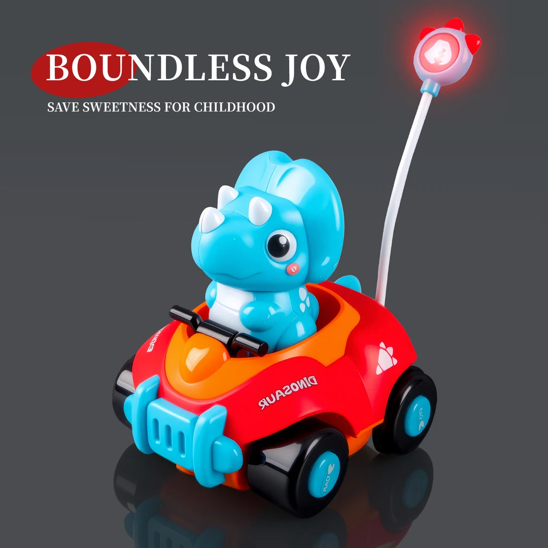 爆款恐龙桌面宝宝玩具遥控车发光小男孩竞技赛车节日生日礼物