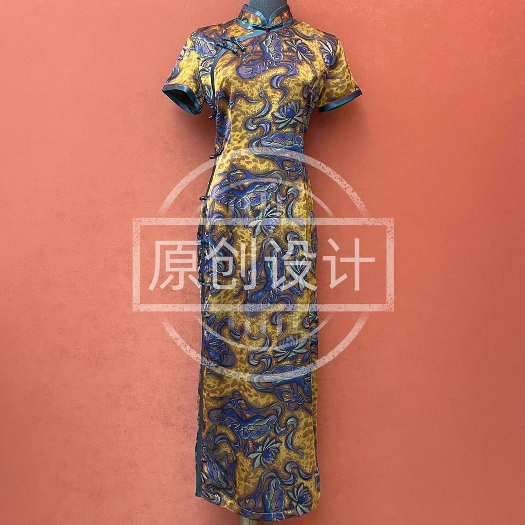 高端定制苏派手工旗袍 T7889