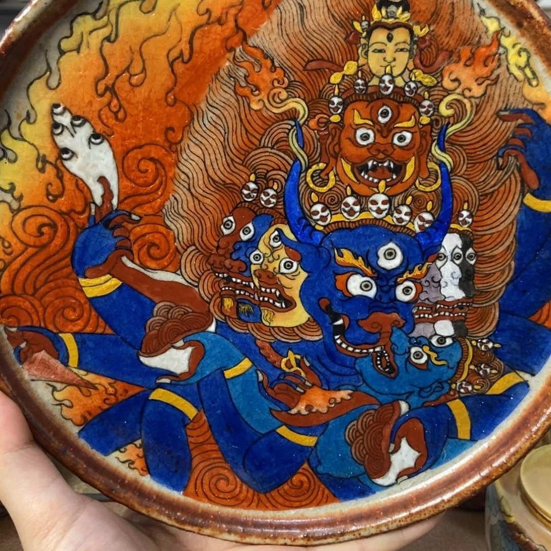 老*手工绘画大威德金刚