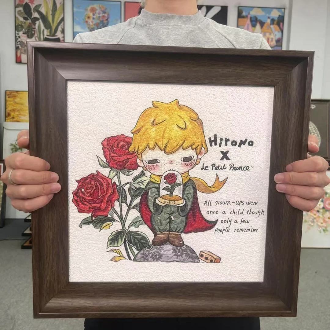 法式复古小王子风格客厅背景墙装饰画小众艺术餐厅壁画144