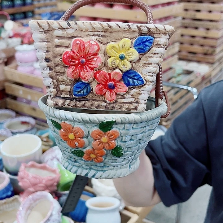 有孔，凑10元包邮陶瓷花盆发货！